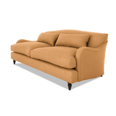 Felix 3 seater sofa in Cotton Linen Sunflower - Hand Made in USA