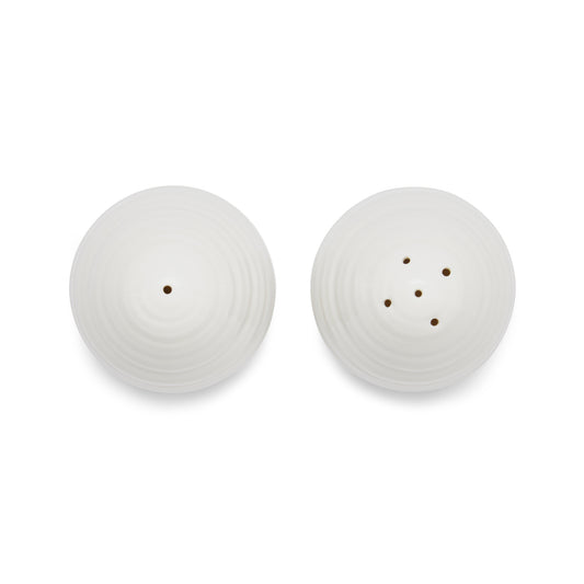 White Porcelain Salt & Pepper Set