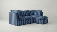 Coco L-Shaped Sofa with Chaise in Customer's Own Material - Handmade to Order in the USA