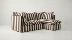 Coco L-Shaped Sofa with Chaise in Customer's Own Material - Handmade to Order in the USA