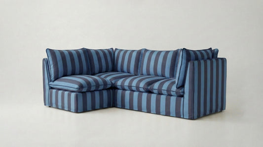 Coco L-Shaped Sofa in Customer's Own Material - Handmade to Order in the USA