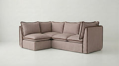 Coco L-Shaped Sofa in Customer's Own Material - Handmade to Order in the USA