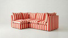 Coco L-Shaped Sofa in Customer's Own Material - Handmade to Order in the USA