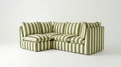 Coco L-Shaped Sofa in Customer's Own Material - Handmade to Order in the USA
