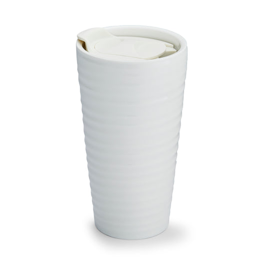 White Porcelain Travel Mug