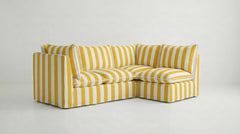 Coco L-Shaped Sofa in Customer's Own Material - Handmade to Order in the USA