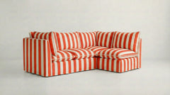Coco L-Shaped Sofa in Customer's Own Material - Handmade to Order in the USA