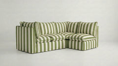 Coco L-Shaped Sofa in Customer's Own Material - Handmade to Order in the USA