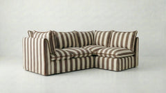 Coco L-Shaped Sofa in Customer's Own Material - Handmade to Order in the USA