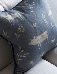 Avebury Denim Cushion 55x55CM