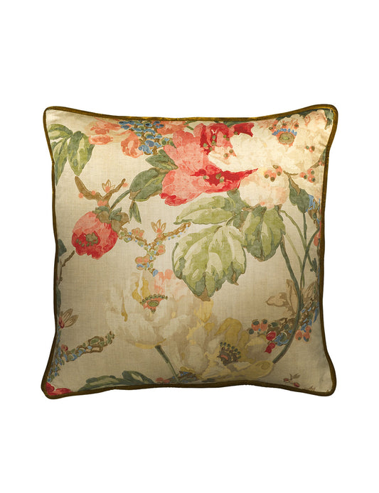 Peony Natural Throw Pillow 55x55CM