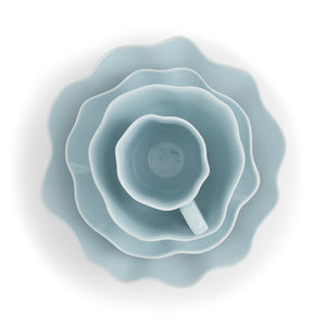 Robins Egg Floret 4 Piece Place Setting
