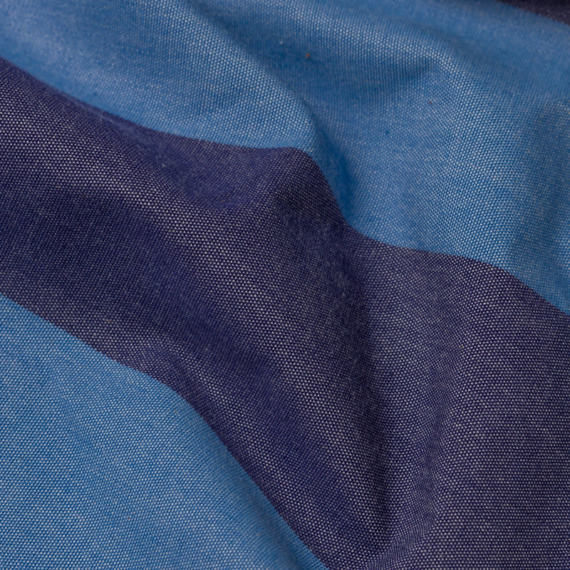 Coastal Blue Stripe Fabric Per Yard