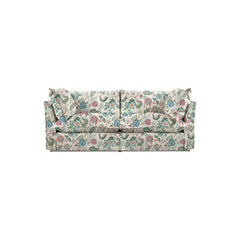 Coco 2.5 seater sofa bed with Knife Edge cushion in Kitty Spring Green  - Hand Made in USA