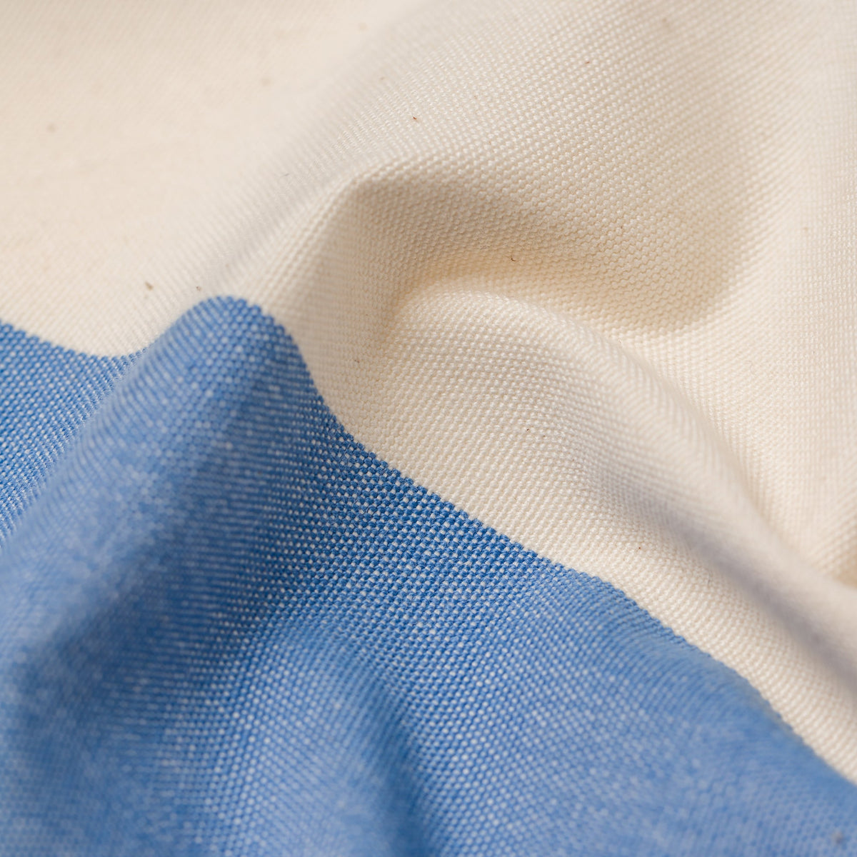 Cornish Blue Stripe Fabric Per Yard
