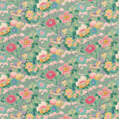Little Magnolia Emerald Fabric Per Yard