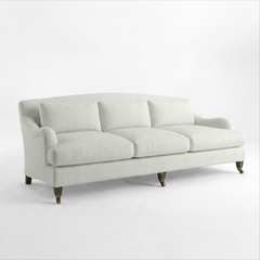 Felix 4 seater sofa in Designers Guild Putty - Hand Made in USA