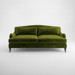 Felix 3 seater sofa in Pelham Moss Velvet - Hand Made in USA
