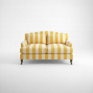 Felix 2 seater sofa in Dandelion Stripes - Hand Made in USA