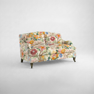 Felix 2 seater sofa in Magnolia Cream Blue - Hand Made in USA