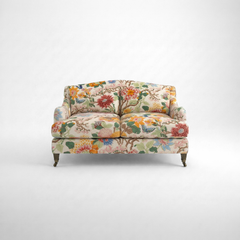 Felix 2 seater sofa in Magnolia Cream Blue - Hand Made in USA