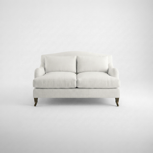 Felix 2 seater sofa in Cotton Linen Cool Coconut - Hand Made in USA
