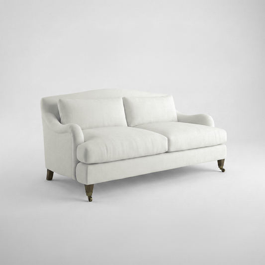 Felix 2.5 seater sofa in Designers Guild Putty - Hand Made in USA