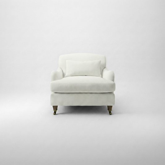 Felix Armchair in Designers Guild Putty - Hand Made in USA