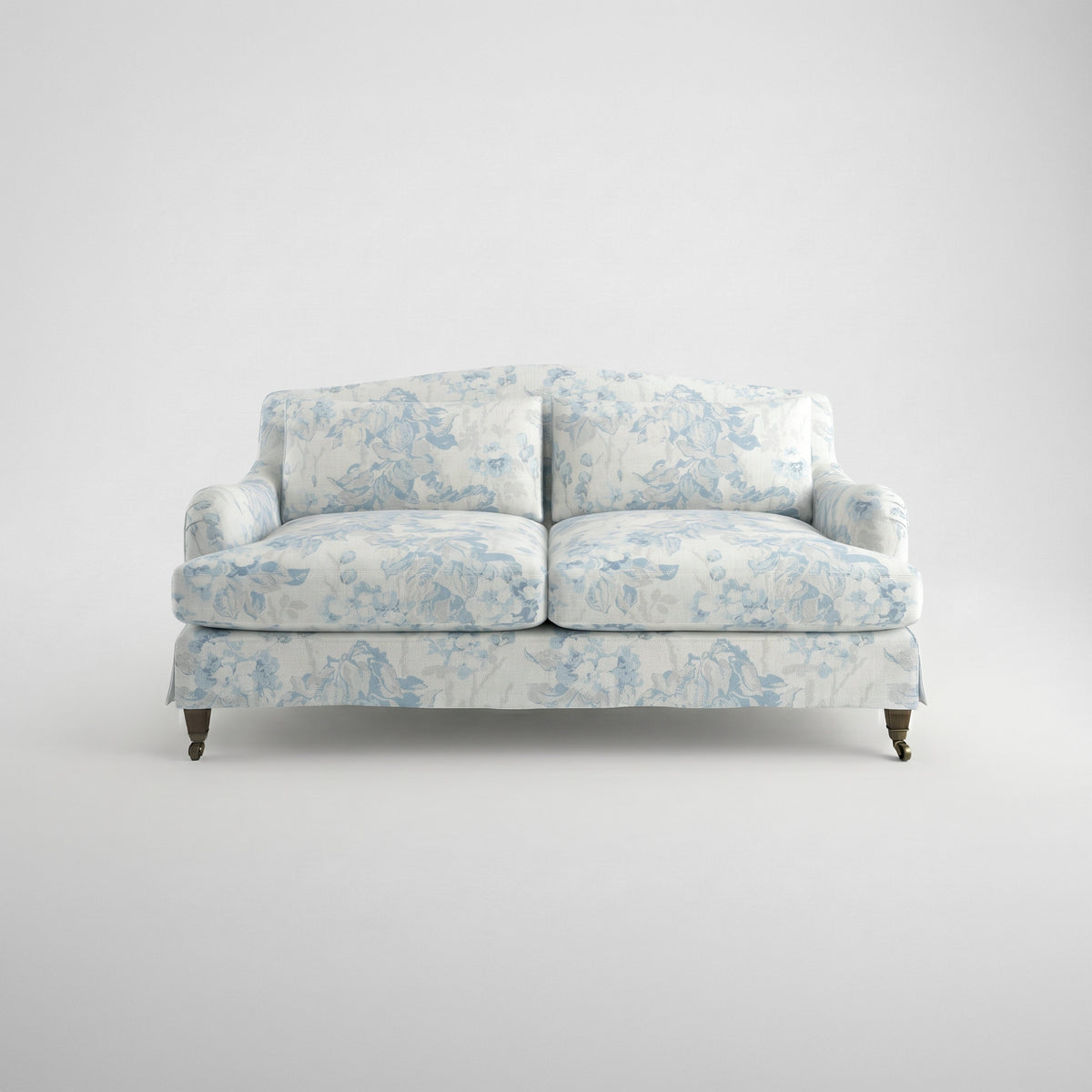 Felix Loose Cover 2.5 Seater Sofa in Midsummer Faded Blue - Hand Made in USA