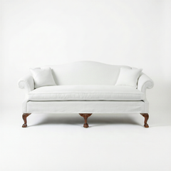 Henrietta Sofa in Cotton Linen Snow Drop - USA Edition