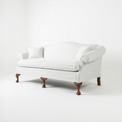 Henrietta Sofa in Cotton Linen Snow Drop - USA Edition