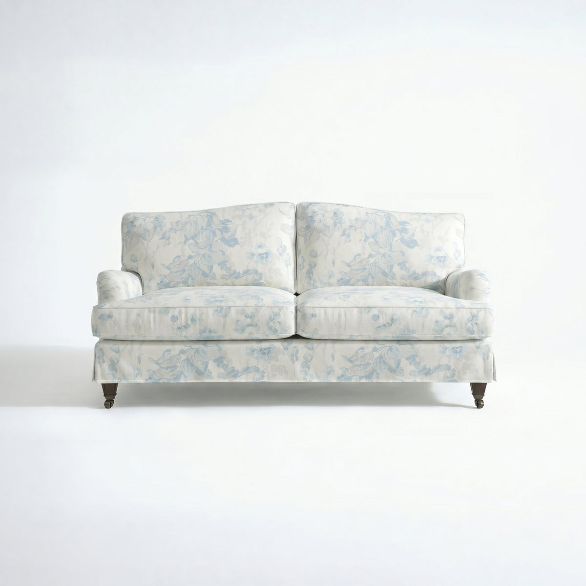 Isobel Loose Cover 2.5 Seater Sofa in Midsummer Faded Blue - Hand Made in USA