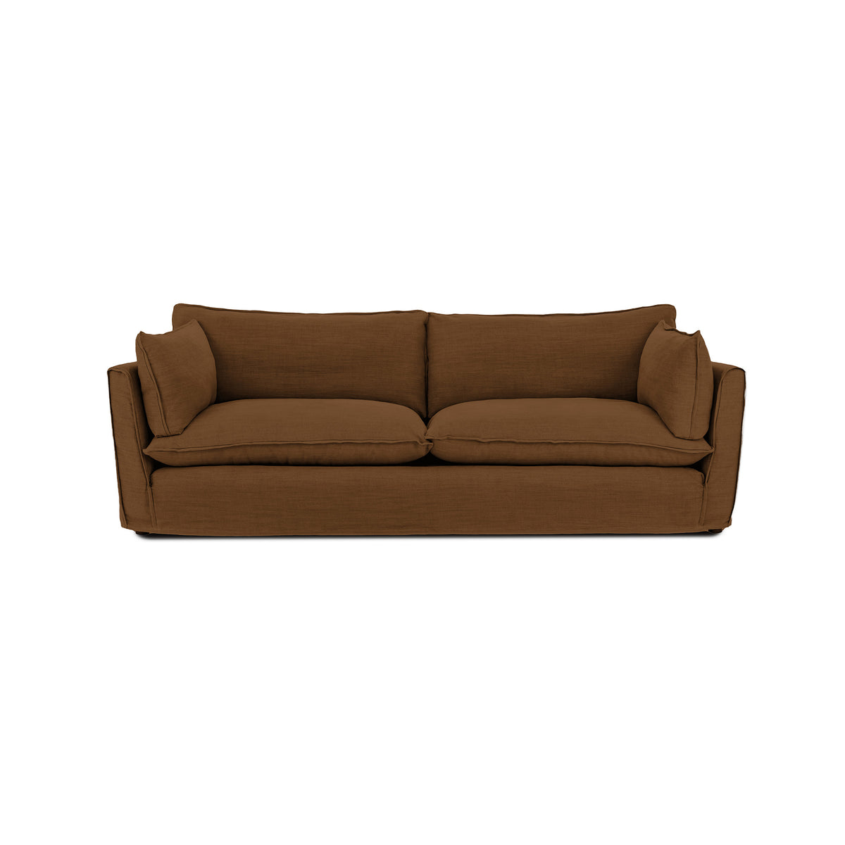 Cocobella 3.5 Seater Sofa in Beatrice Nutmeg - Hand Made in USA