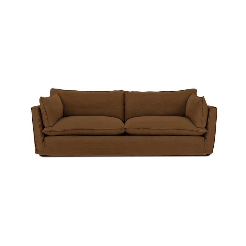 Cocobella 3.5 Seater Sofa in Beatrice Nutmeg - Hand Made in USA