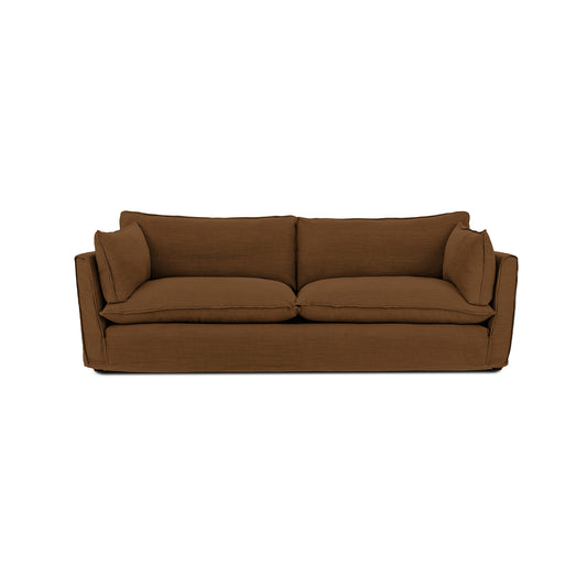 Cocobella 3.5 Seater Sofa in Beatrice Nutmeg - Hand Made in USA