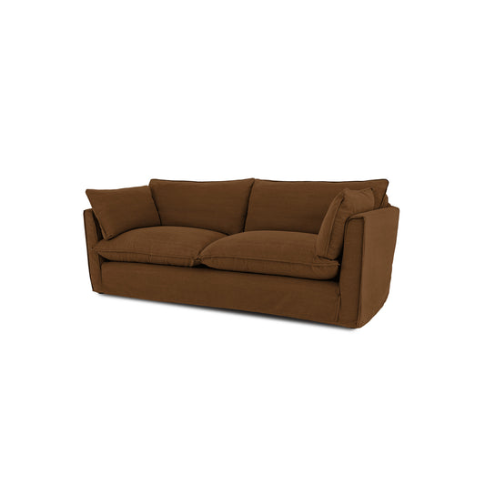Cocobella 3 Seater Sofa in Beatrice Nutmeg - Hand Made in USA