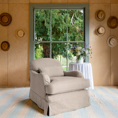 Felix Armchair in in Beatrice Barley - Hand Made in USA