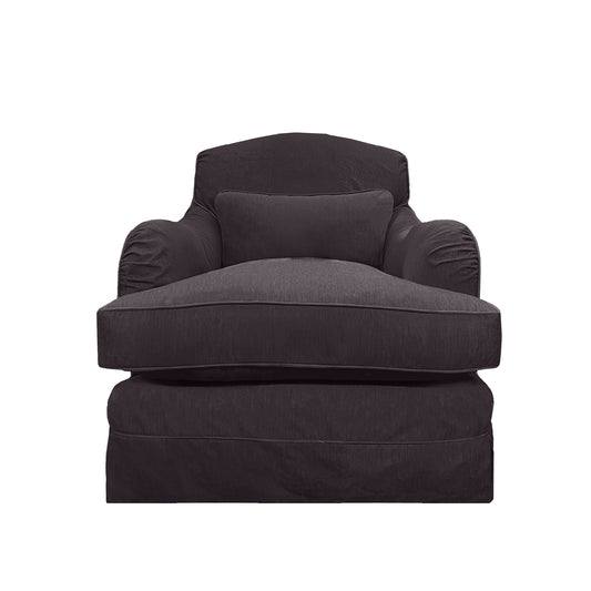 Felix Armchair in Beatrice Midnight - Hand Made in USA