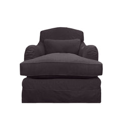 Felix Armchair in Beatrice Midnight - Hand Made in USA