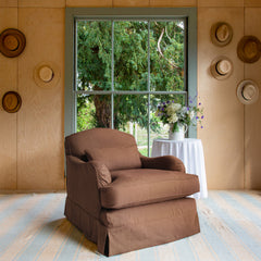 Felix Armchair in Beatrice Nutmeg - Hand Made in USA