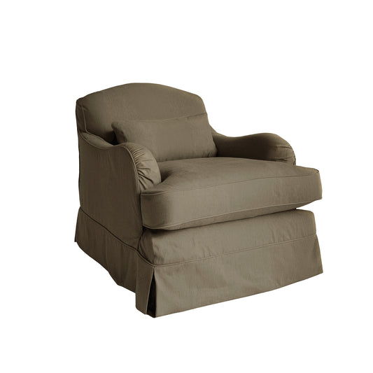 Felix Armchair in Beatrice Olive - Hand Made in USA