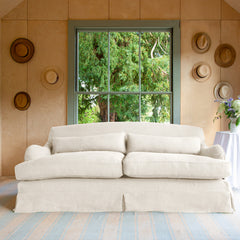 Felix Large Sofa in Beatrice Camelia - Hand Made in USA