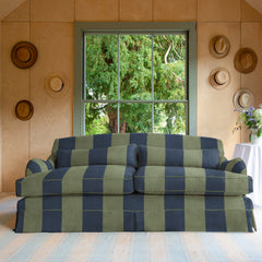 Felix Large Sofa in Woodland Stripe - Hand Made in USA