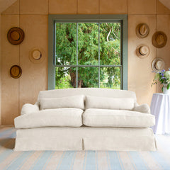 Felix Medium Sofa in Beatrice Camelia - Hand Made in USA