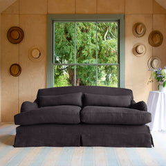 Felix Medium Sofa in Beatrice Midnight - Hand Made in USA