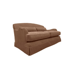 Felix Medium Sofa in Beatrice Nutmeg - Hand Made in USA