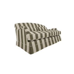 Felix Medium Sofa in Spring Green Stripe - Hand Made in USA