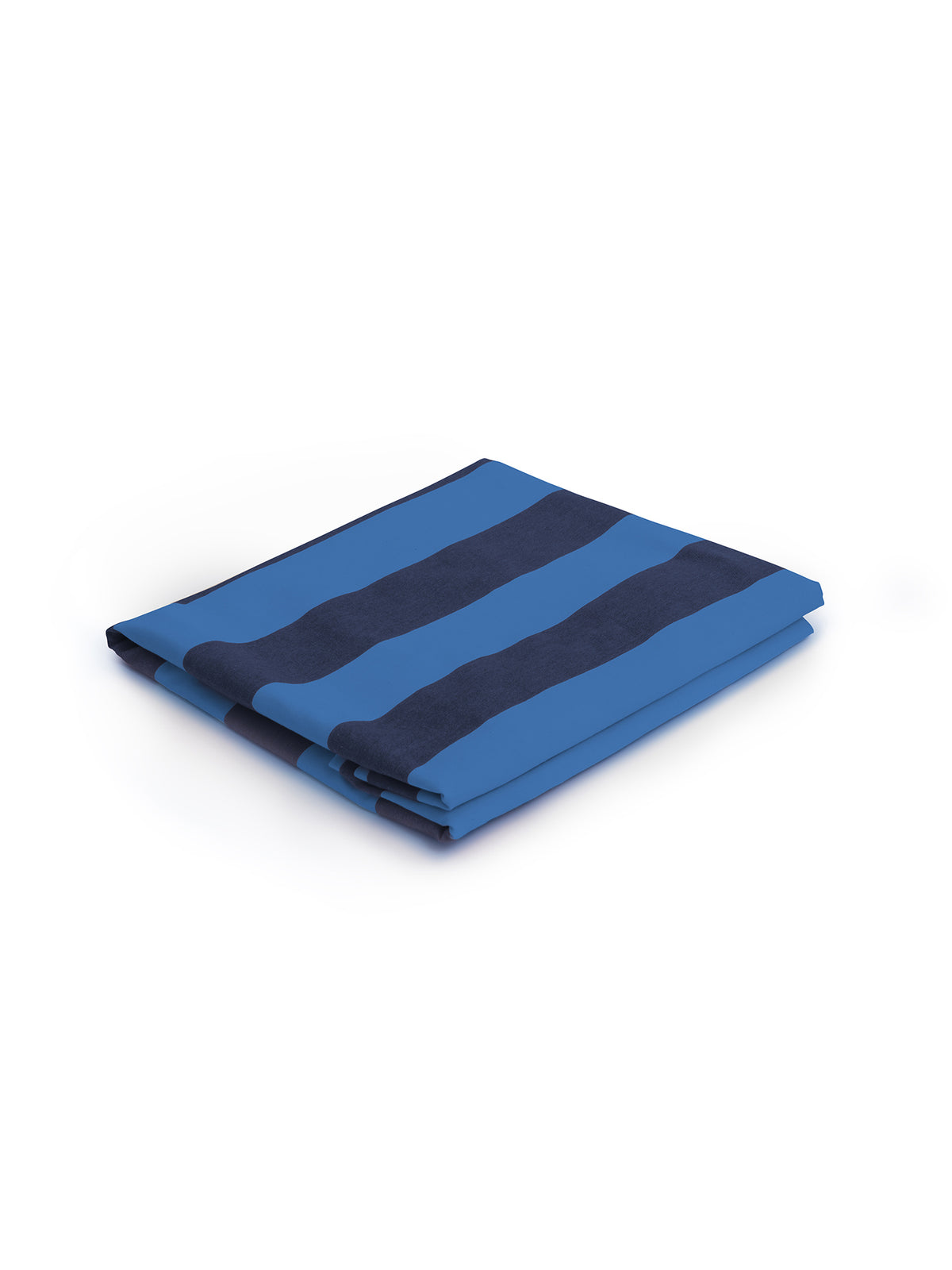 Cocobella Footstool Cover in Coastal Blue Stripe - Hand Made in USA