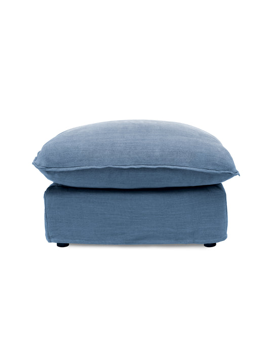 Cocobella Footstool in Boho Denim - Hand Made in USA