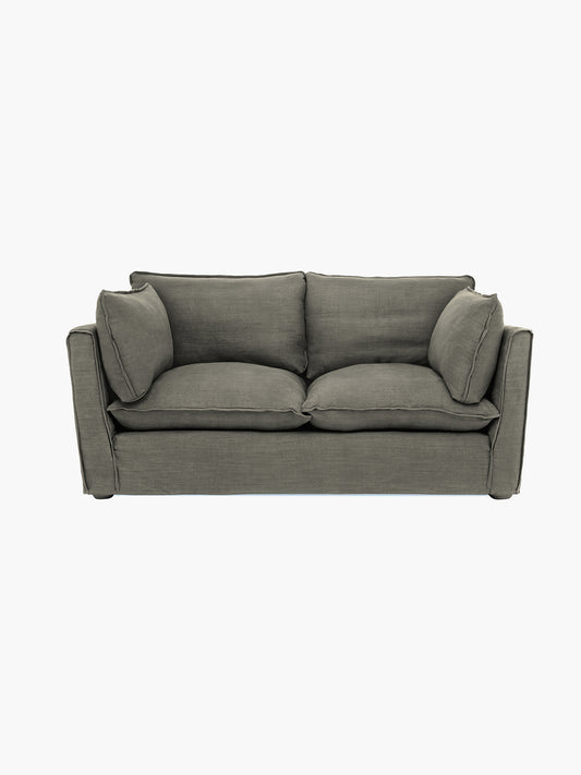 Cocobella 2 Seater Sofa in Boho Cloud Grey - Hand Made in USA